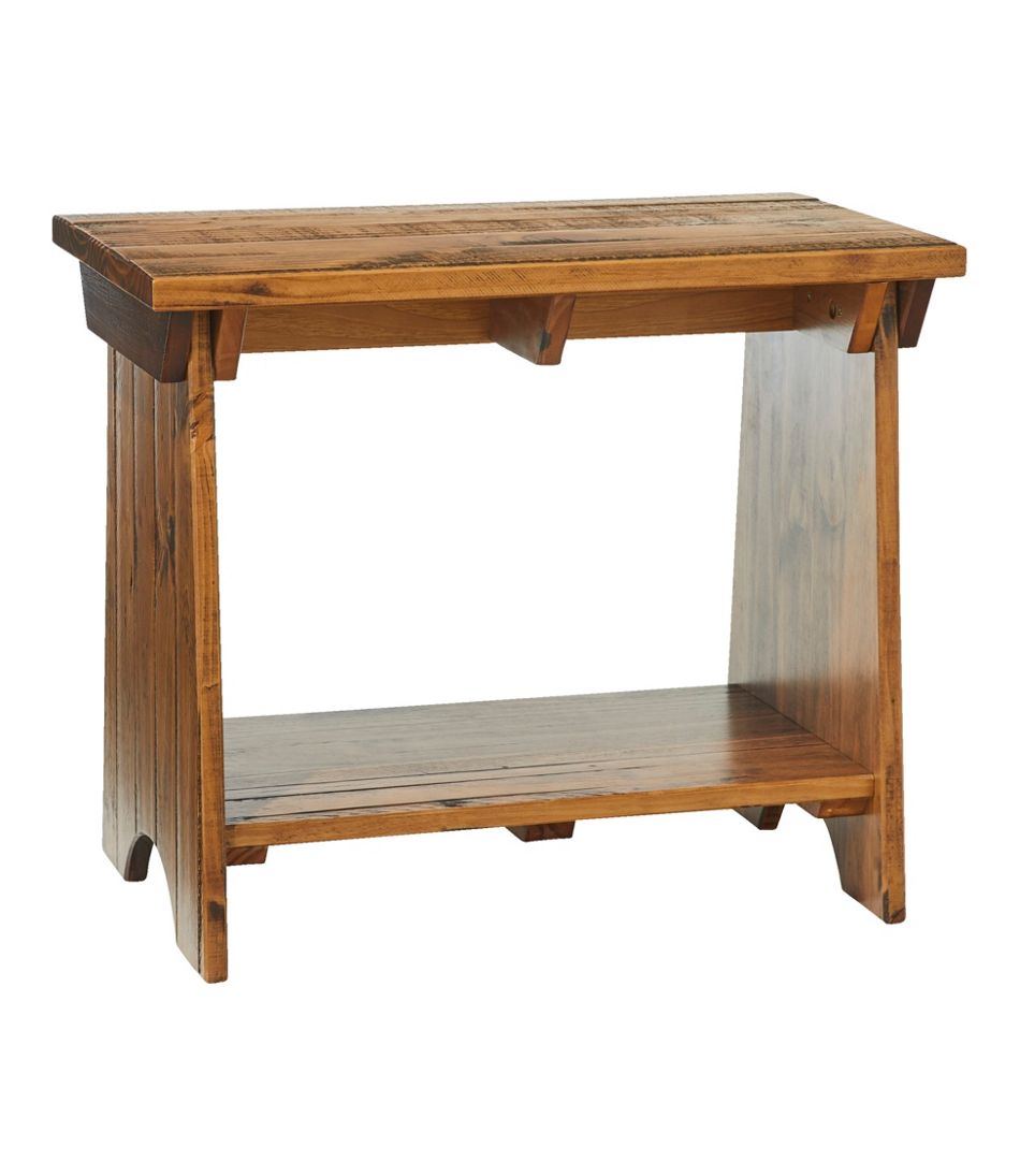 L.L.Bean Rustic Wooden Mudroom Bench, Small HOME GOODS
