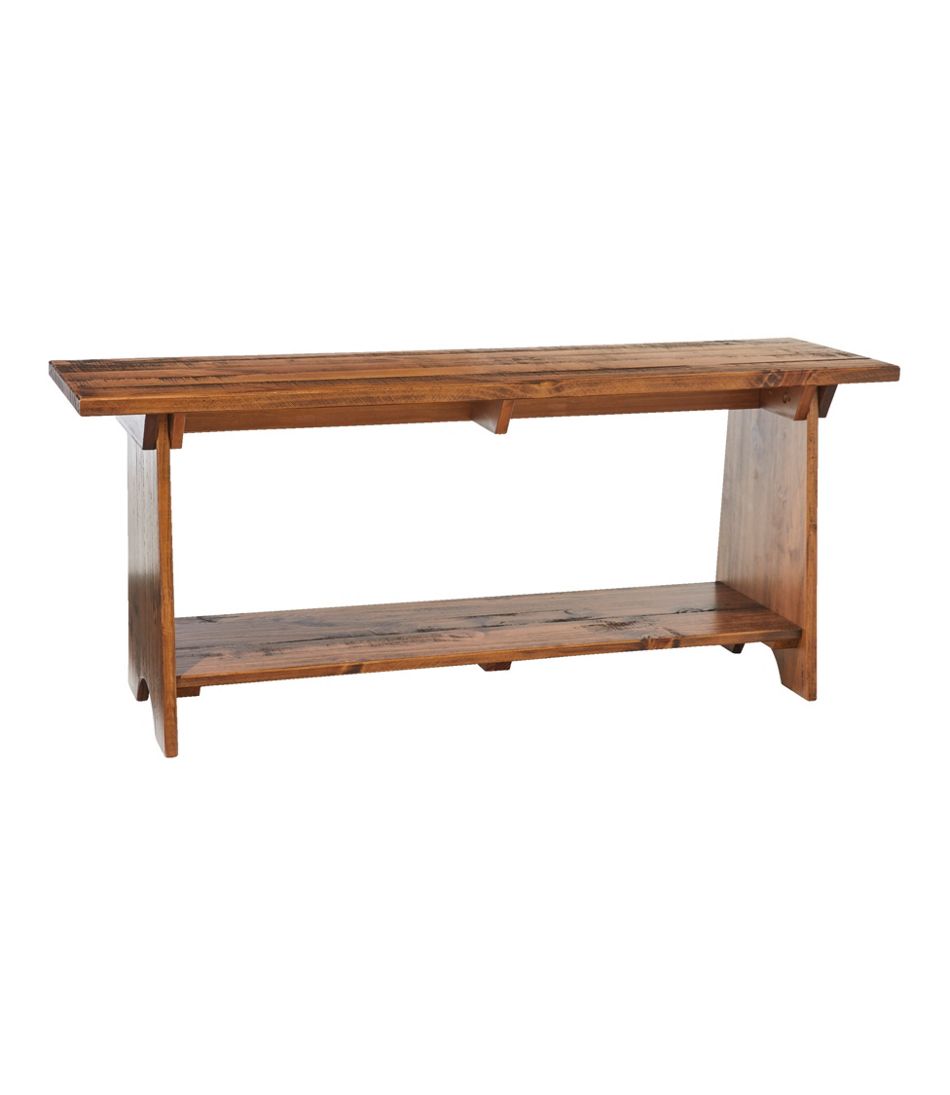 L.L.Bean Rustic Wooden Mudroom Bench, Large HOME GOODS