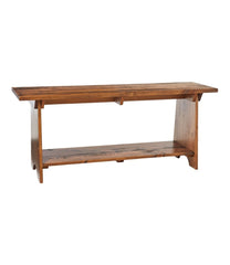 L.L.Bean Rustic Wooden Mudroom Bench, Large HOME GOODS