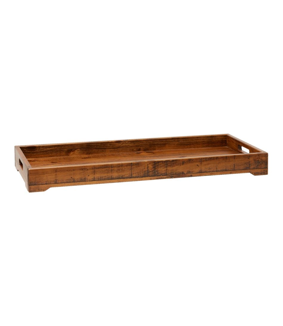 L.L.Bean Rustic Wooden Boot Tray HOME GOODS
