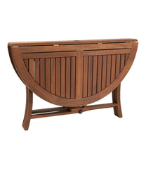 L.L.Bean Eucalyptus Folding Table, Round HOME GOODS