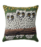 L.L.Bean Indoor/Outdoor Hooked Pillow, Owls HOME GOODS