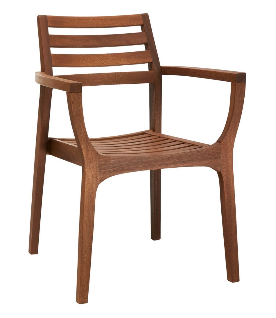 L.L.Bean Eucalyptus Stacking Chairs, Set of Four HOME GOODS