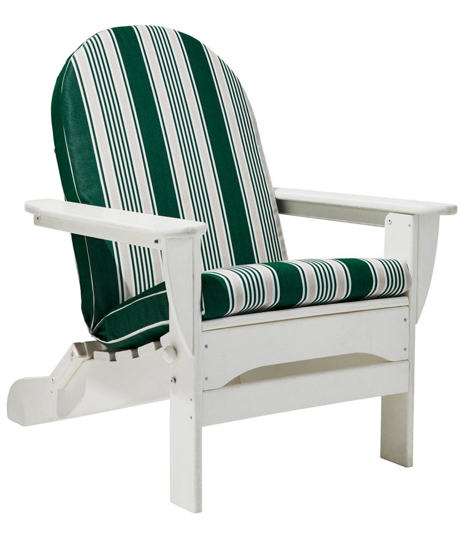 L.L.Bean Casco Bay Adirondack Chair Seat and Back Cushion, Stripe HOME GOODS