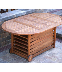 L.L.Bean Eucalyptus Storage 7-Piece Dining Set HOME GOODS