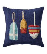 L.L.Bean Indoor/Outdoor Hooked Pillow, Buoys HOME GOODS