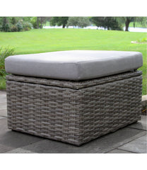 L.L.Bean Wicker Storage Sofa and Teak Coffee Table Set HOME GOODS