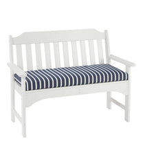 L.L.Bean Casco Bay All-Weather Bench Cushion, Stripe HOME GOODS|SALE