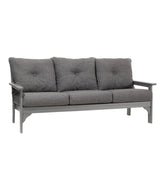 L.L.Bean All-Weather Patio Sofa with Textured Cushion, Slate Gray HOME GOODS