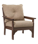 L.L.Bean All-Weather Patio Chair with Textured Cushion, Mahogany HOME GOODS