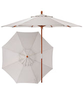 L.L.Bean Sunbrella Market Umbrella, Wood HOME GOODS