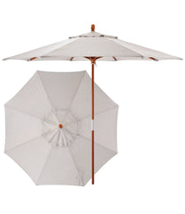 L.L.Bean Sunbrella Market Umbrella, Wood HOME GOODS