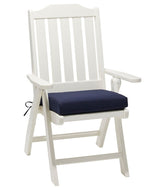 L.L.Bean All Weather Folding/Armless Chair Textured Cushion HOME GOODS