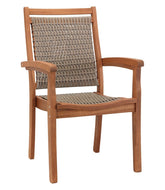 L.L.Bean Wicker Eucalyptus Dining Chair HOME GOODS