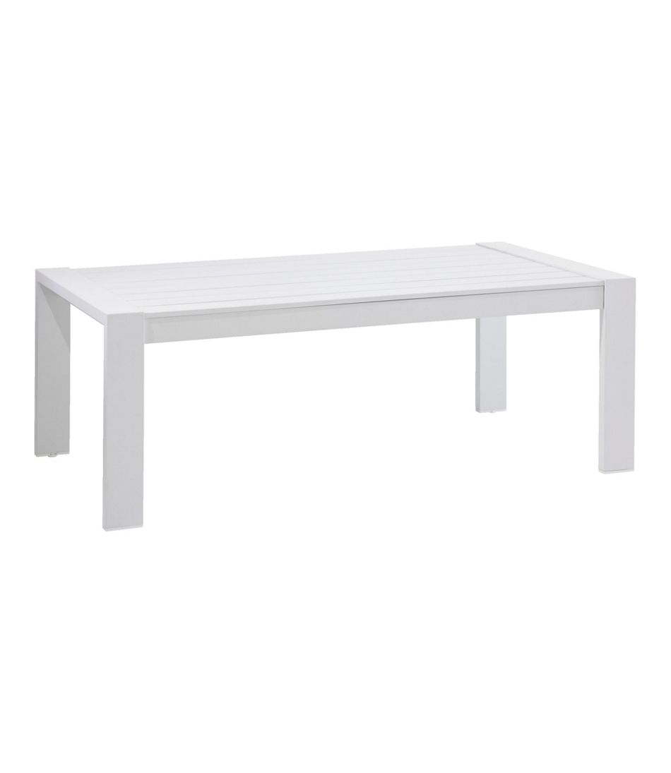 L.L.Bean White Aluminum Deep Seating Coffee Table HOME GOODS