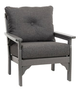 L.L.Bean All-Weather Patio Chair with Textured Cushion, Slate Gray HOME GOODS