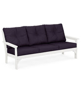 L.L.Bean All-Weather Patio Sofa with Textured Cushions HOME GOODS