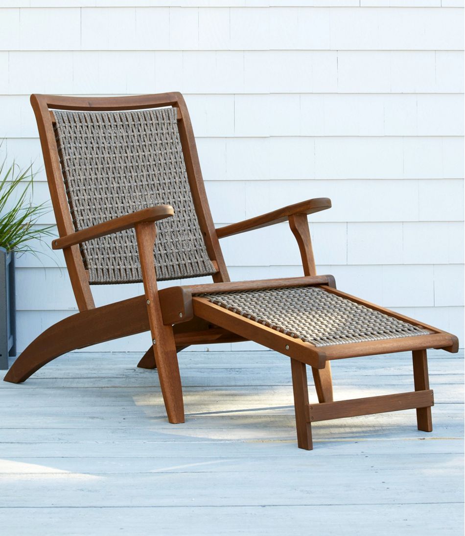 L.L.Bean Wicker Eucalyptus Lounger HOME GOODS