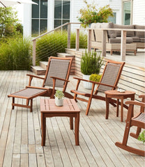 L.L.Bean Wicker Eucalyptus Lounger HOME GOODS