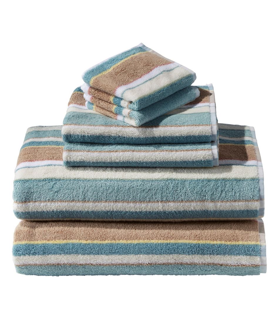 L.L.Bean Bean's Organic Cotton Towel Set, Stripe HOME GOODS