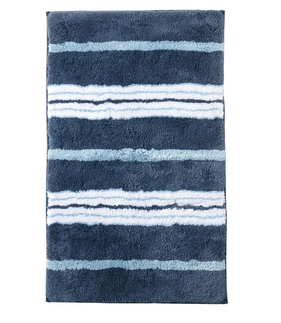 L.L.Bean Premium Cotton Bath Mat, Multistripe HOME GOODS
