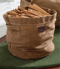 L.L.Bean Waxed-Canvas Storage Tote HOME GOODS