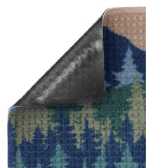 L.L.Bean Printed Recycled Waterhog Doormat, Pine Trees HOME GOODS