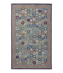 L.L.Bean Bean's Wool Hooked Rug, Coins HOME GOODS