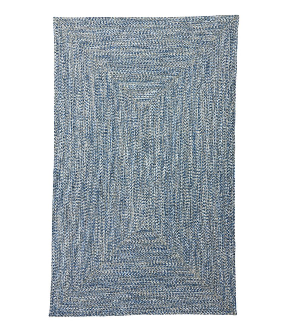 L.L.Bean All-Weather Braided Rug, Concentric Pattern Rectangular HOME GOODS