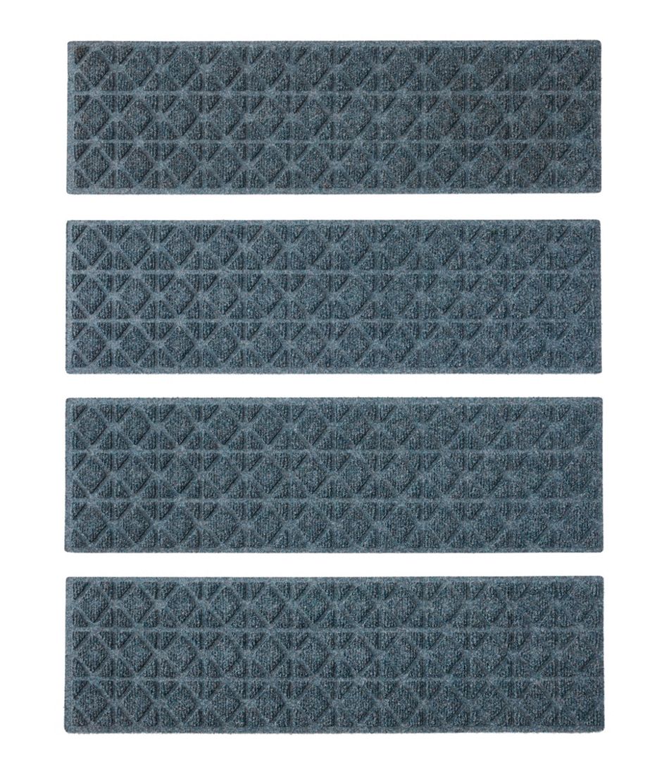 L.L.Bean Everyspace Recycled Waterhog Mat, Stair Treads, Set of Four, Tiles HOME GOODS
