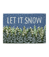 L.L.Bean Indoor/Outdoor Vacationland Rug, Frosted Trees HOME GOODS