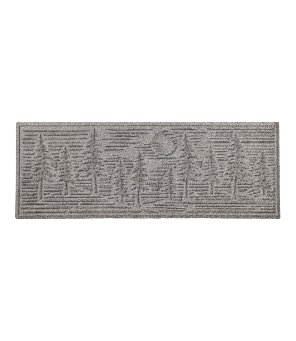 L.L.Bean Everyspace Recycled Waterhog Wide Doormat, Pine Trees HOME GOODS