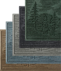 L.L.Bean Everyspace Recycled Waterhog Wide Doormat, Pine Trees HOME GOODS