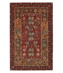 L.L.Bean Double Border Wool Hooked Rug, Sienna Multi HOME GOODS