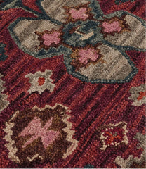 L.L.Bean Double Border Wool Hooked Rug, Sienna Multi HOME GOODS