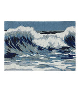 L.L.Bean Indoor/Outdoor Vacationland Rug, Ocean Waves HOME GOODS