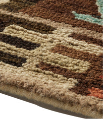 L.L.Bean Rustic Geometric Wool Hooked Runner HOME GOODS