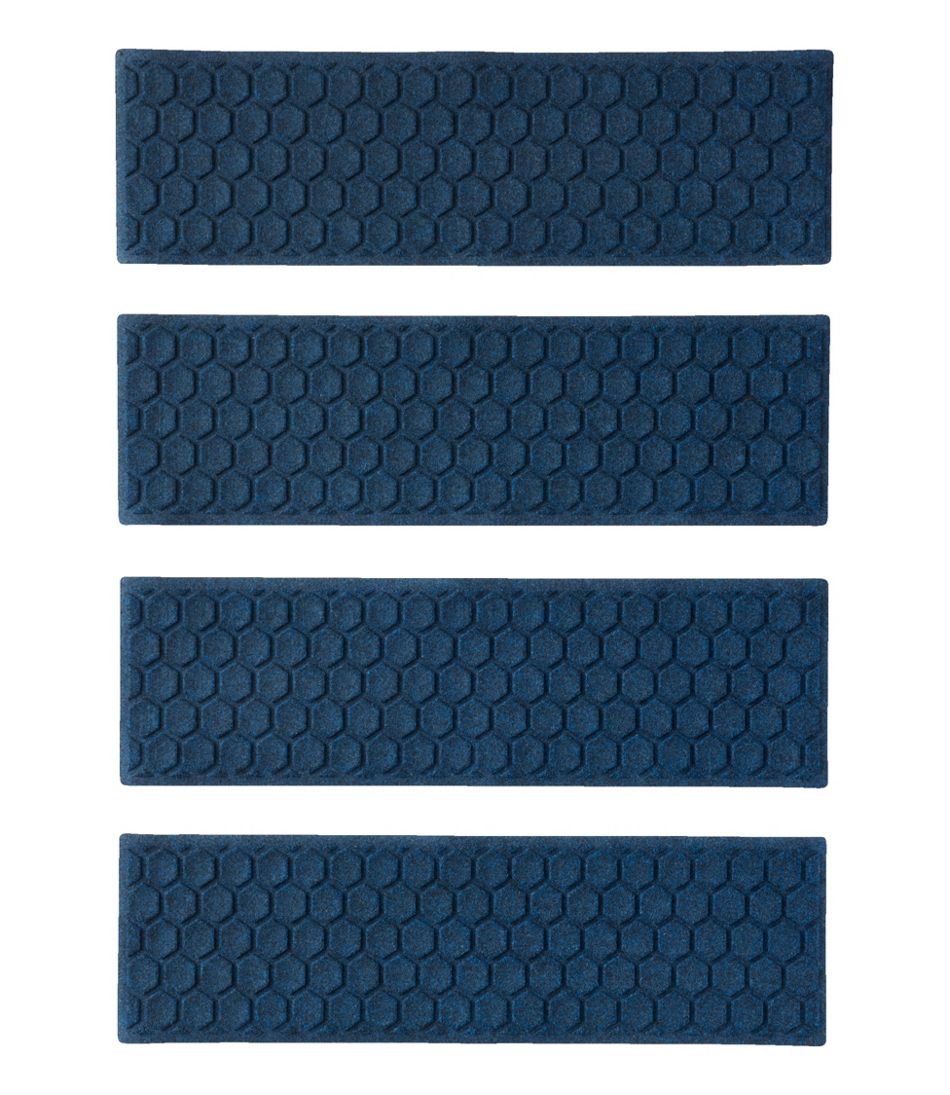 L.L.Bean Washable Waterhog Mat, Stair Treads, Set of Four, Honeycomb HOME GOODS