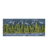 L.L.Bean Indoor/Outdoor Vacationland Runner, Lakeside Mountain Scene HOME GOODS|SALE