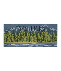 L.L.Bean Indoor/Outdoor Vacationland Runner, Lakeside Mountain Scene HOME GOODS|SALE