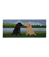 L.L.Bean Indoor/Outdoor Vacationland Runner, Mountain Dogs HOME GOODS