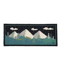 L.L.Bean Wool Hooked Runner, Winter Woods HOME GOODS