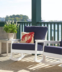 L.L.Bean Wool Hooked Throw Pillow, Red Lobster, 14" x 14" HOME GOODS