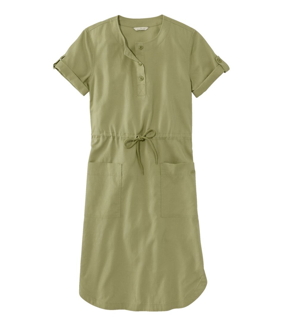 L.L.Bean Women's Signature Tencel Linen Blend Woven Dress SALE