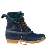 L.L.Bean Women's Bean Boots, 8" Denim Insulated Flannel-Lined SALE