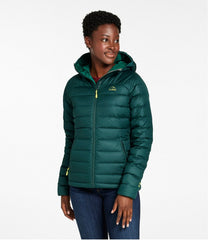 L.L.Bean Women's Bean's Down Hooded Jacket SALE|OUTERWEAR