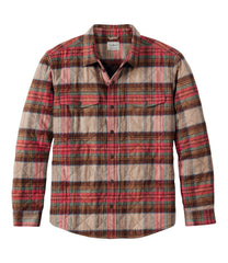 L.L.Bean Men's Quilted Scotch Plaid Flannel Shirt Jac SALE