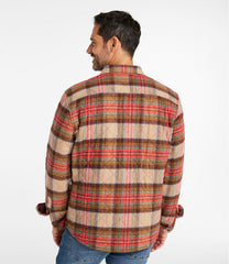 L.L.Bean Men's Quilted Scotch Plaid Flannel Shirt Jac SALE
