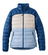 L.L.Bean Women's Bean's Down Jacket, Colorblock SALE|OUTERWEAR