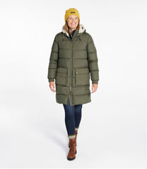 L.L.Bean Women's Mountain Classic Down Coat, Sherpa-Lined OUTERWEAR